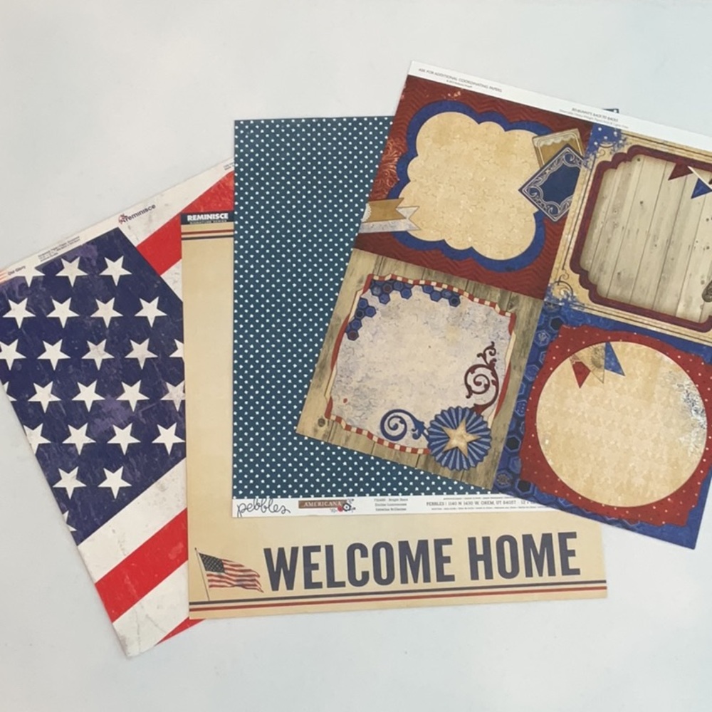 Patriotic / Americana Scrapbook Paper